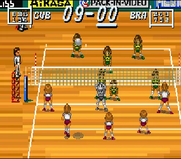 Multi Play Volleyball (Japan) screen shot game playing